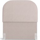 Ver imagem 3 de Cabeceira Cama Box 100cm Orgânica Lanna W01 Linho Bege - Lyam Decor
