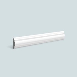 Rodameio e Boiserie de Poliestireno Espaçofloor Branco 3cm X 15mm X 2,20m - 2