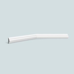 Rodameio e Boiserie de Poliestireno Espaçofloor Branco 3cm X 15mm X 2,20m