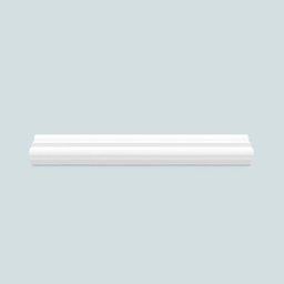 Rodameio e Boiserie de Poliestireno Espaçofloor Branco 3cm X 15mm X 2,20m - 3