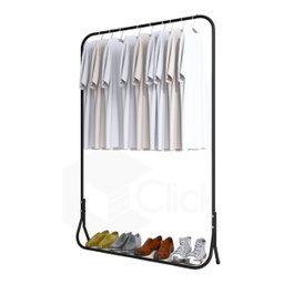 Cabideiro Para Casa Moderna + Espelho Adnet Pendulo Redondo Nova Decor Conjunto De Móveis Diversos - 3