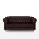 Ver imagem 7 de Conjunto de Sofá Sala de Estar Stanford Chesterfield 2 e 3 Lugares 200cm/260cm Pés Madeira Couro Win