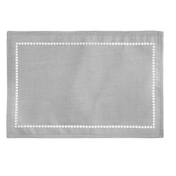 Lugar Americano de Linho Lévis Cinza Lyor - 1