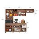 Ver imagem 4 de Cozinha Compacta 4 peças Balcão com Tampo Barcelona Poliman Móveis