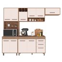 Ver imagem 1 de Cozinha Compacta 4 peças Balcão com Tampo Barcelona Poliman Móveis