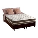 Ver imagem 1 de Cama Box King: Colchão Molas Anjos Superlastic Classic + Base CRC Suede Marrom(193x203)