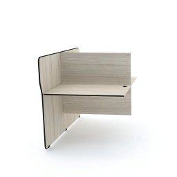 Complemento Estação Telemarketing Dupla Maxxi Pandin 1,20 M Casablanca e Preto - 1