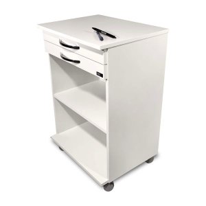 Mesa Auxiliar para Estética, Equipamento Médico, Armário Branco