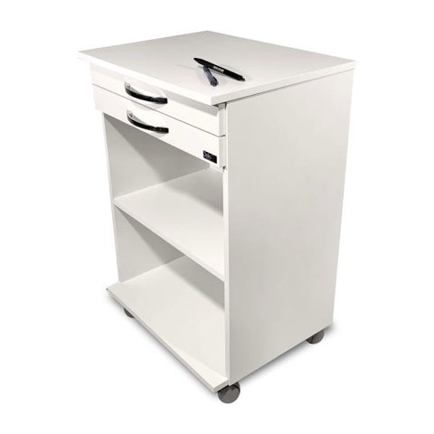 Mesa Auxiliar para Estética, Equipamento Médico, Armário Branco