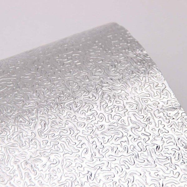 Papel de Parede Aluminio Folha Adesiva Impermeavel Fogao Cozinha Armario Metalico Autoadesivo - 6