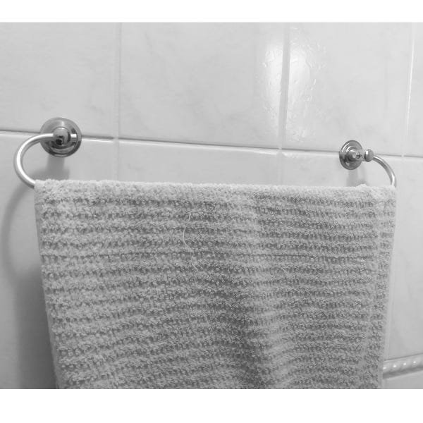 Suporte Toalha de Banho Toalheiro Banheiro Aço Inox Alumínio Polido com 2 Peças - 3