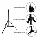 Ver imagem 3 de Ring Light Iluminador 10 Polegadas Com Tripé De 1,75 Cm