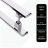Puxador Inox 80 Cm para Porta Pivotante Madeira Vidro - 4