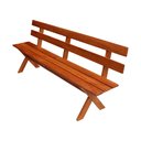 Ver imagem 4 de Conjunto Mesa Rústica 2m 2 Bancos e 2 Cadeiras Madeira Maciça Angelim:Natural