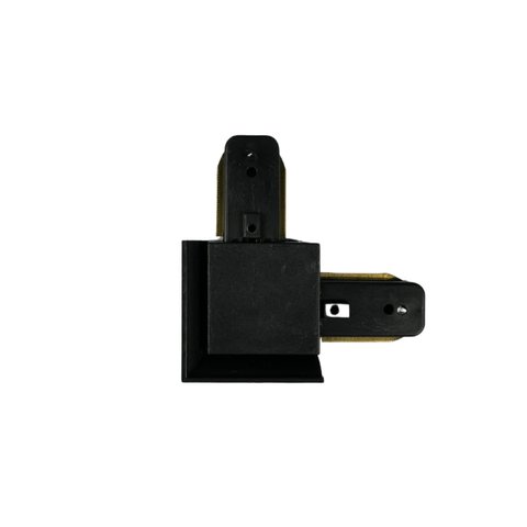 Conector Emenda 90º para Trilho Eletrificado Preto C/ Borda Longa