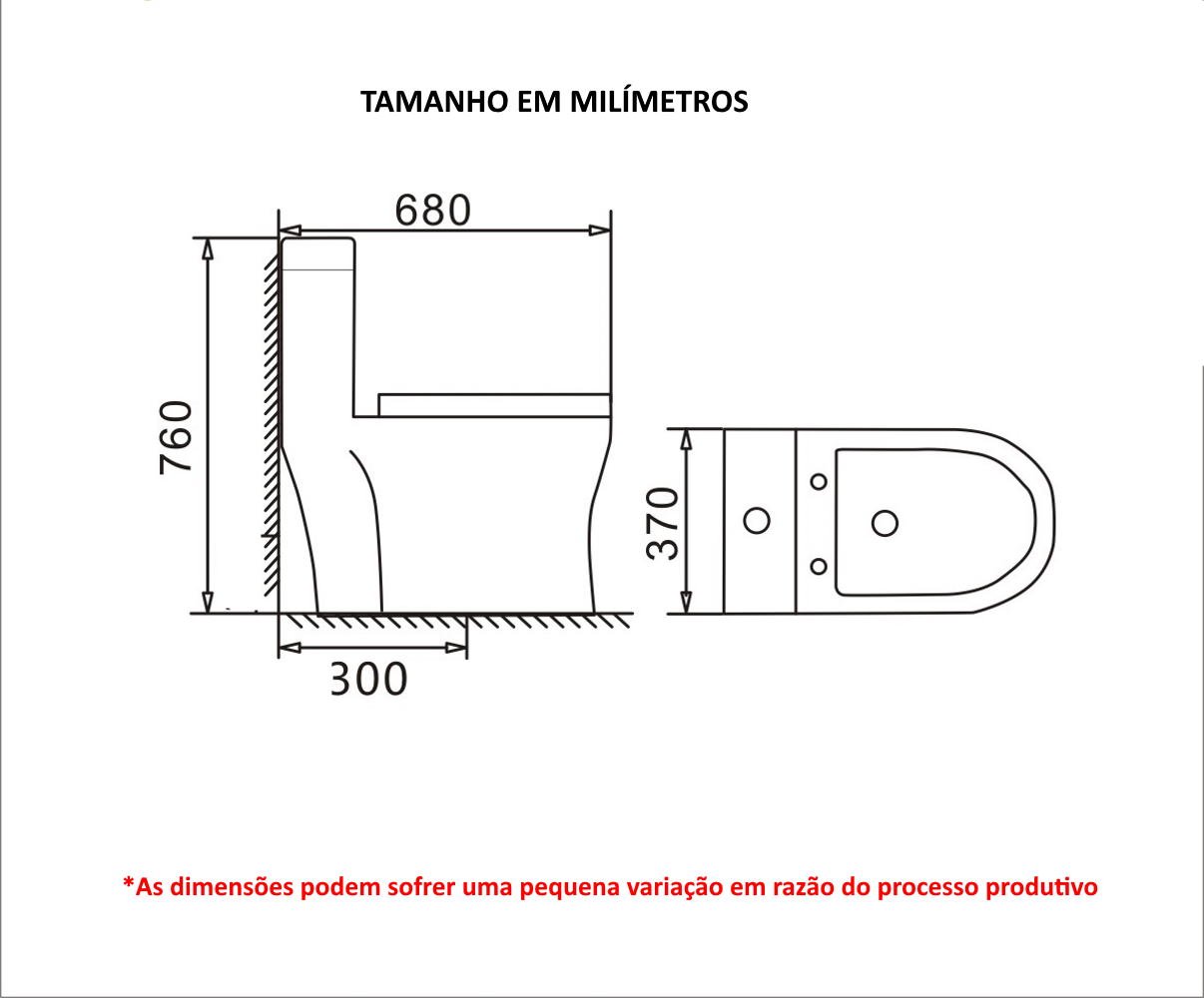 Vaso Sanitário Acoplado (monobloco) Smart 225 - 4