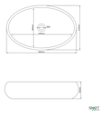 Ver mais imagens de Cuba Dourada Oval Luxo Lavabo Banheiro 62x42cm