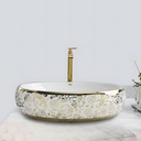Ver imagem 6 de Cuba Dourada Oval Luxo Lavabo Banheiro 62x42cm