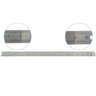 Régua Escolar De Metal Aço Inox Tamanho 50 cm Engenheiro Escritório Resistente Marcação Baixo Relevo - 3