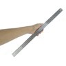 Régua Escolar De Metal Aço Inox Tamanho 50 cm Engenheiro Escritório Resistente Marcação Baixo Relevo - 4