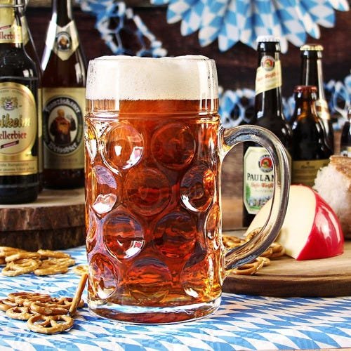 Caneca Chopp Cerveja Tradicional Estilo Okto Alemã 1 L - 3