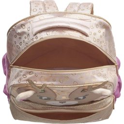 Kit Mochila Escolar Feminina Bichinhos Dourada Deer + Estojo Triplo Pacific Deer Friend Dourado - 4