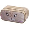 Kit Mochila Escolar Feminina Bichinhos Dourada Deer + Estojo Triplo Pacific Deer Friend Dourado - 5