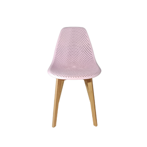 Cadeira Charles Eames Colmeia Solid Wood 131ppf Rosa