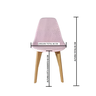 Cadeira Charles Eames Colmeia Solid Wood 131ppf Rosa - 3