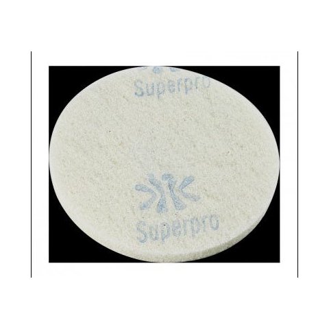 Disco Lustrador Branco 410 mm Bettanin para enceradeira Industrial