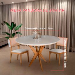 Mesa de Jantar Pandora 1,20m - 2