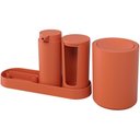 Ver imagem 1 de Conjunto para Banheiro Serene 4 Peças Laranja Papaya Coza
