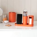 Ver imagem 2 de Conjunto para Banheiro Serene 4 Peças Laranja Papaya Coza