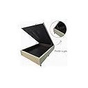 Ver imagem 5 de Cama Box Casal com Baú Blindado, Pistão a Gás e Revestimento Suede Bege – 138x188 Cm