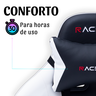 Cadeira Gamer Racer X Comfort de Escritório Ergonômica Giratória Branca - 4