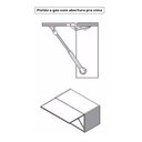 Ver mais imagens de Kit 02 Armários Aéreo Multiuso Geladeira Lux 60cm 100% MDF Basculante Preto TX Fosco - Desk