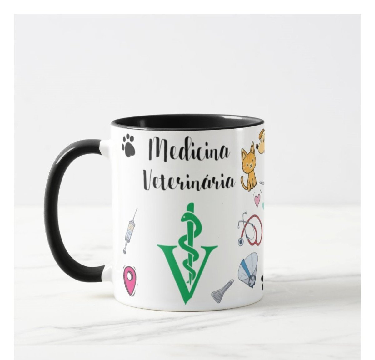 Caneca Personalizada Profissão Medicina Veterinária - 2