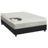 Cama Box Casal: Colchão Molas Ensacadas Castor Pocket Gold Star Slx Granh Látex + Base Gray( - 1
