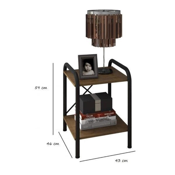 Kit Guarda-Roupas Closet + Cômoda + 2 Mesa Cabec Bl Sv Md Pd - 6