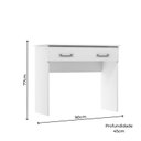 Ver imagem 2 de Mesa Escrivaninha Aparador 90cm Slim Soluzione Móveis