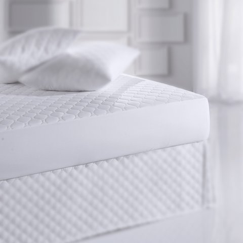 Protetor de Colchão King Altenburg com elástico Impermeável Boulevard Branco