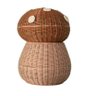 Cesto com Tampa Cogumelo Tons Terrosos 28cm de Corda - Oikos - 1