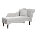 Ver imagem 2 de Divã Recamier Namoradeira Olívia Lado Esquerdo Linho Bege