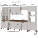 Ver imagem 5 de Cozinha Completa 6pçs Americana Branco/ebano C/ Tampo