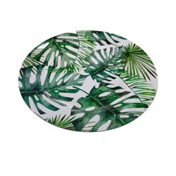 Sousplat Supla Redondo Estampado Folhagens Decoração Mesa Jantar MOD 1 - 3