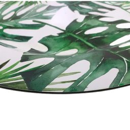 Sousplat Supla Redondo Estampado Folhagens Decoração Mesa Jantar MOD 1 - 2