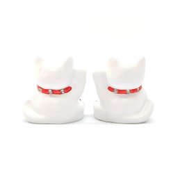 Maneki Nekô Casal com Cristais - Gatos da Sorte - 5