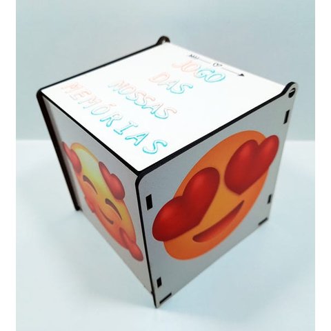 Presente Dia dos Namorados Caixa Emoji personalizada