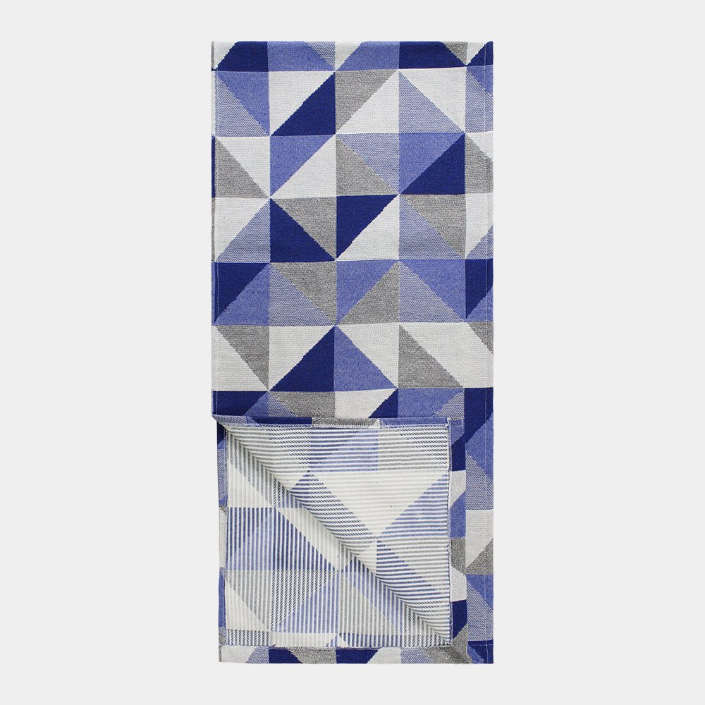 Tapete Passadeira Antiderrapante 1,30x0,45 Mosaico Azul - 5