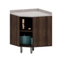 Ver imagem 2 de Balcão de Cozinha com Tampo Canto Diagonal 1 Porta Luna Luciane Móveis